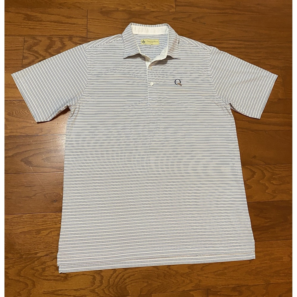 Donald Ross Polo Shirt Mens Large Quail Hollow Golf Excellent Condition